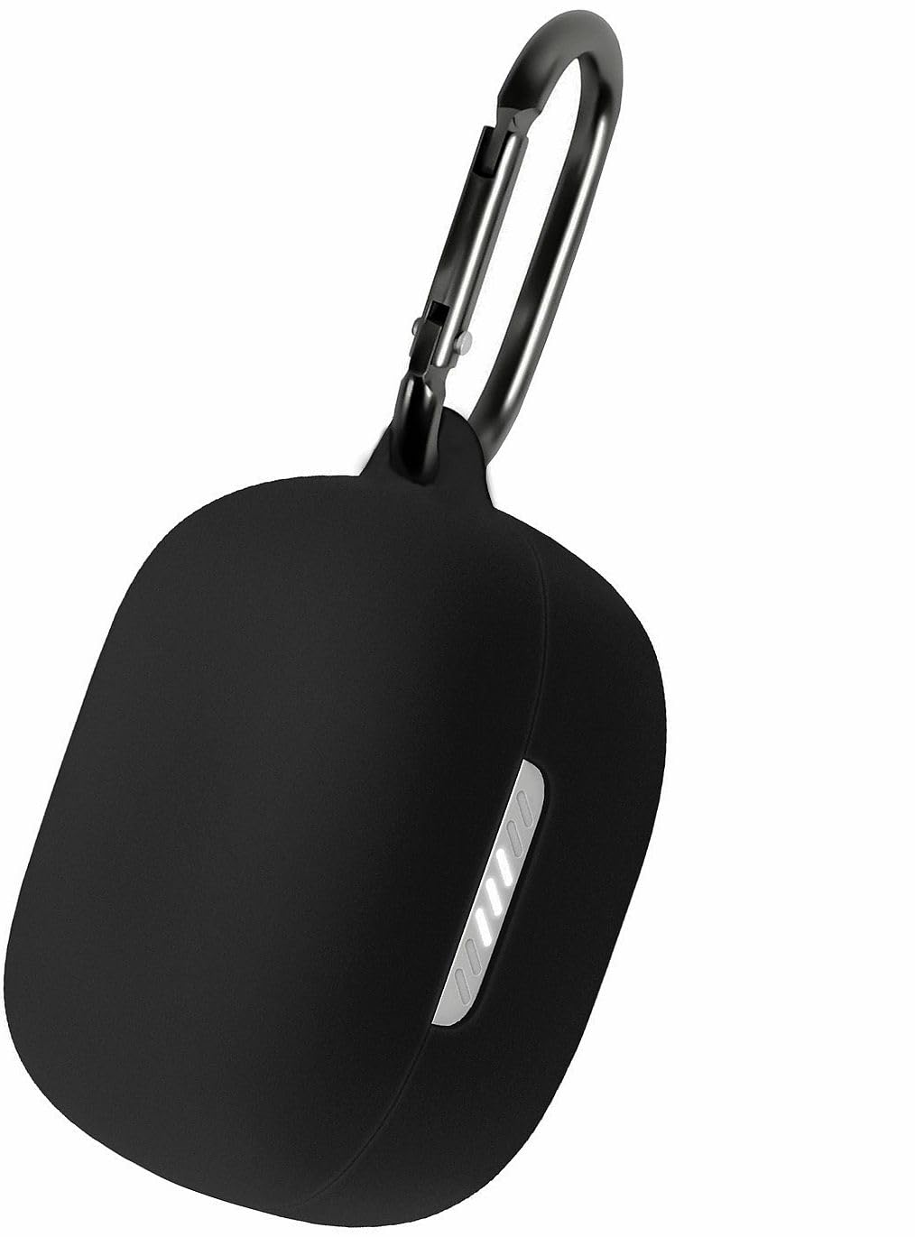 Geiomoo Silicone Case Compatible with JBL Live Pro TWS 2, JBL Live Pro+ TWS Protective Cover with Carabiner (Black)