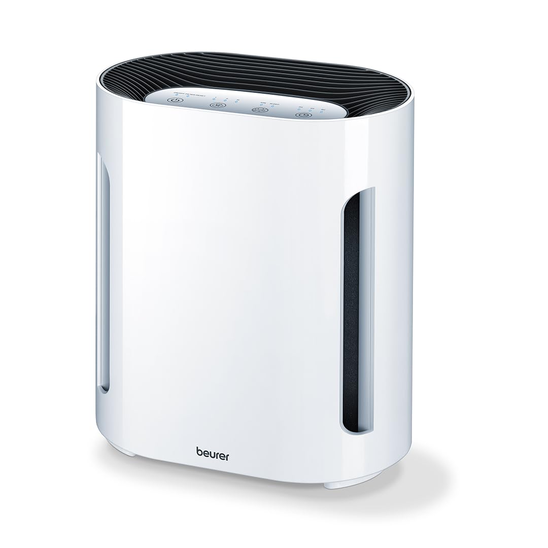 Beurer LR210 Air Purifier for Home, 3-Layer H13 True HEPA Filter System, 3 Fan Settings, Clean Ambient Air, Air Filter for Allergies & Pets, Cleaner