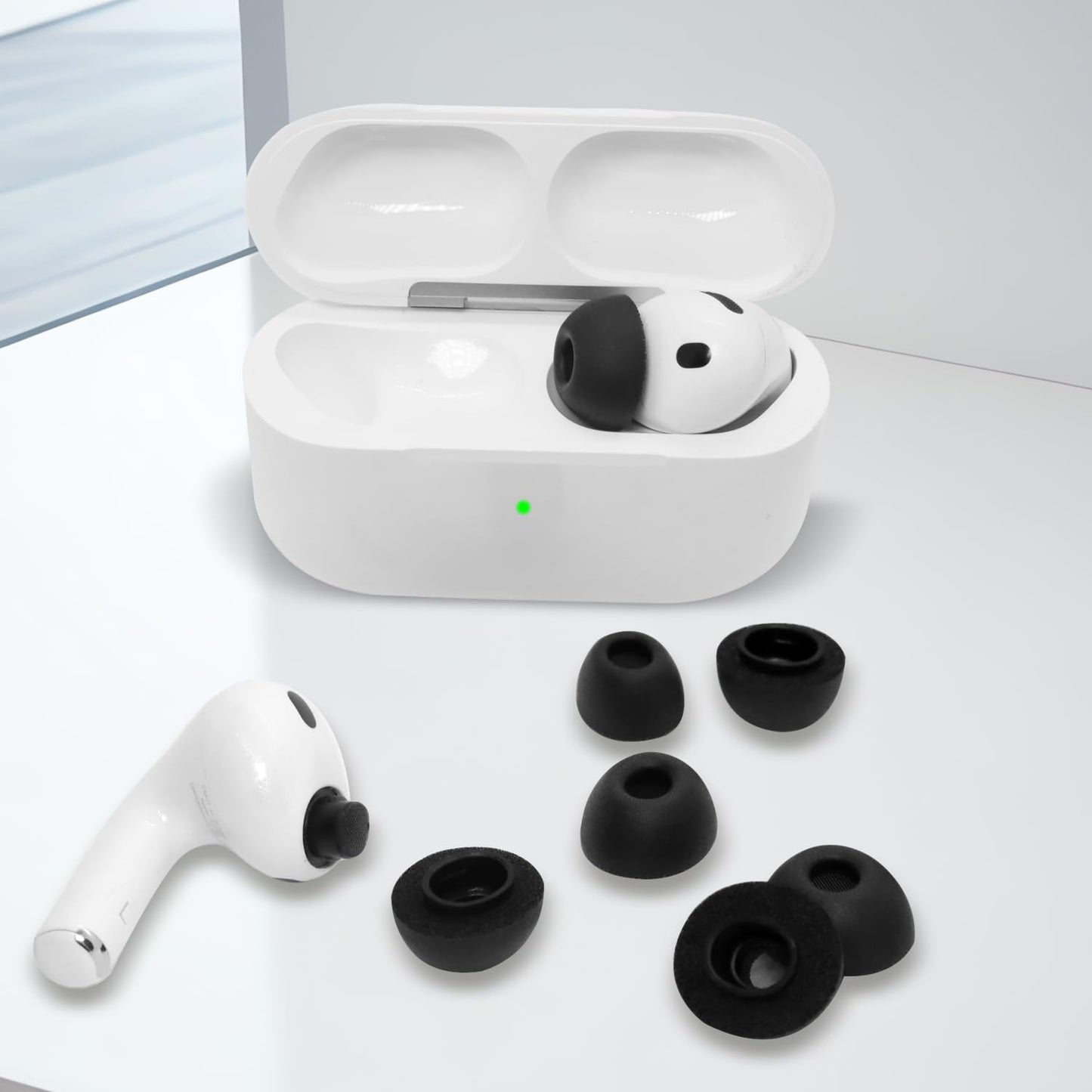Replacement Ear Tips for AirPods Pro 3 (2025), Soft Memory Foam Eartips for AirPods Pro 3rd Generation, No Silicone Pressure, Anti-Slip Design, Fits