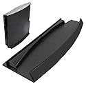 KlsyChry Stand for PlayStation PS3 Slim (2000 or 3000 Series) Compatible Holder Vertical Stand Mount - Black