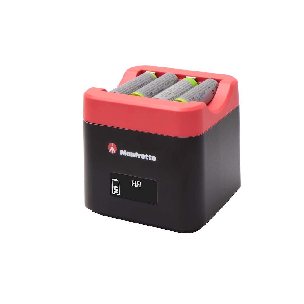 Manfrotto Pro Cube Professional Twin Charger, for DSLR Cameras, Compatible with Canon