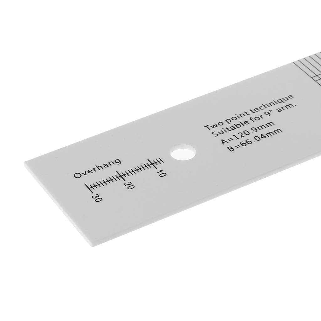Ningyi683 Pickup Calibration Distance Gauge Protractor Record LP Vinyl Turntable Phonograph Phono Cartridge Stylus Alignment Adjustment Tool Magnifier