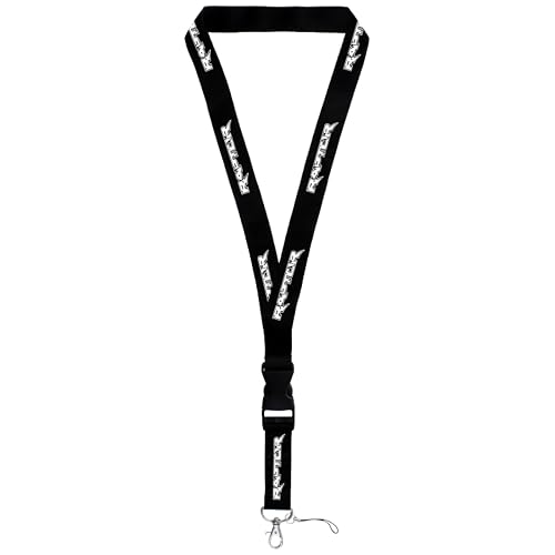 AU-TOMOTIVE GOLD Official Licensed for Ford Raptor White Word Black Universal Lanyard Neck Strap Key Chain