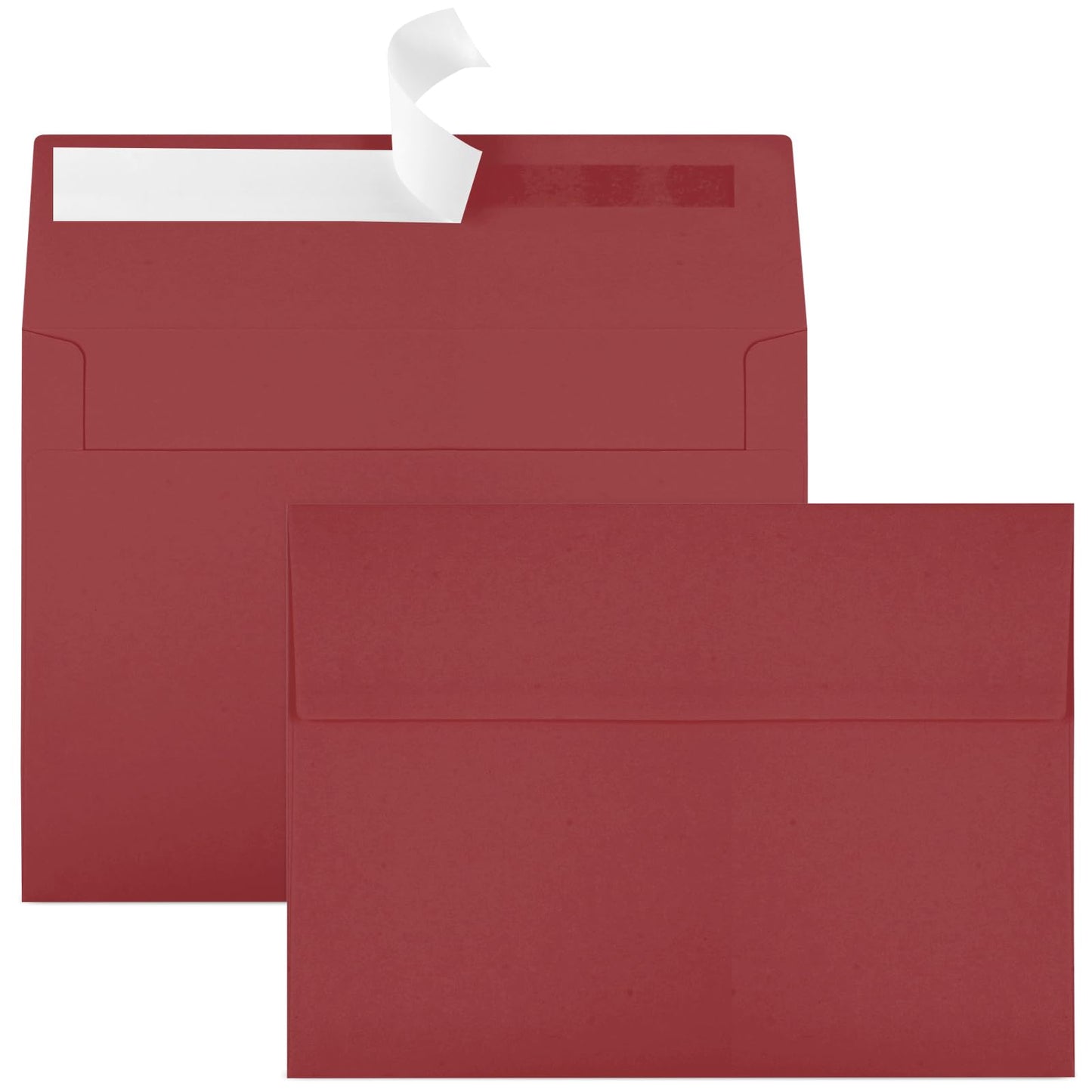 50 Packs Wine Red 5x7 Envelopes 5x7, Deep Red Color A7 Envelopes, Burgundy Invitations, Photos, Greeting Cards, Mailing