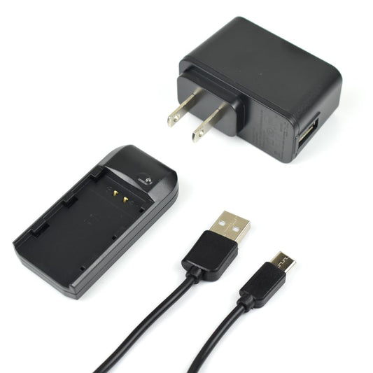 KOQINVIZ NP-FV5 Battery Charger with Charging Plug and USB Cable - Video Camera Camcorder Charger for CAS. NP-FV5 Rechargeable Lithium Battery