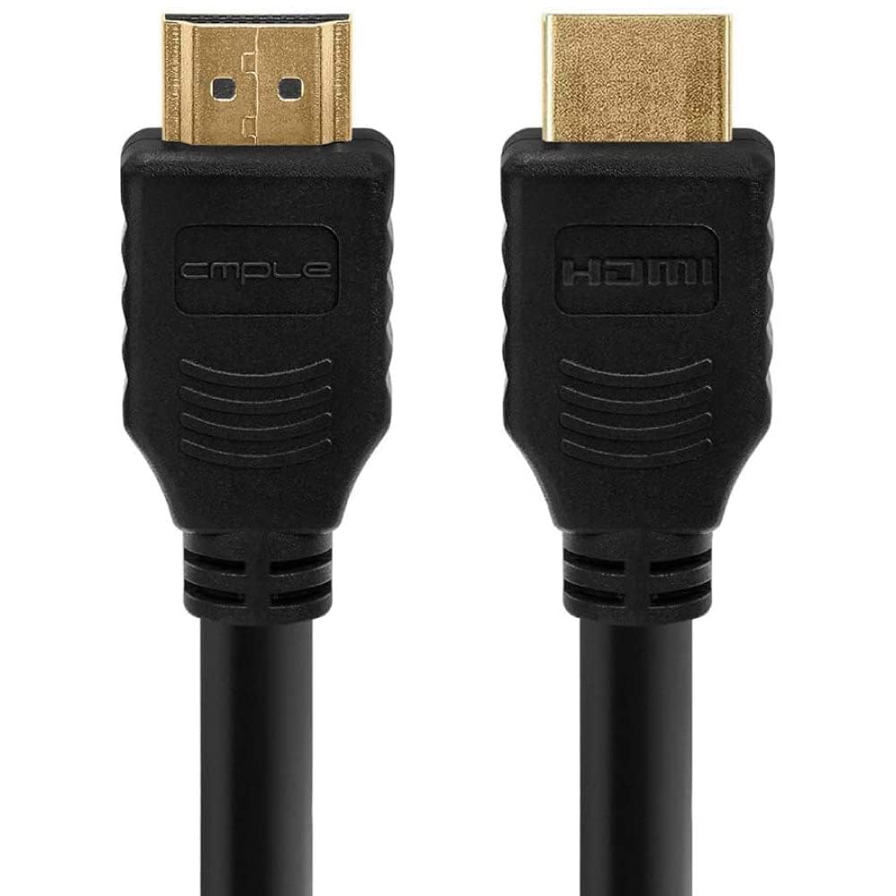 Cmple - HDMI Cable 15FT with Ferrite Cores - 28 AWG High Speed HDMI Cord with Ethernet, Supports (4K 60HZ, 1080p Full HD, UHD, Ultra HD, 3D, ARC