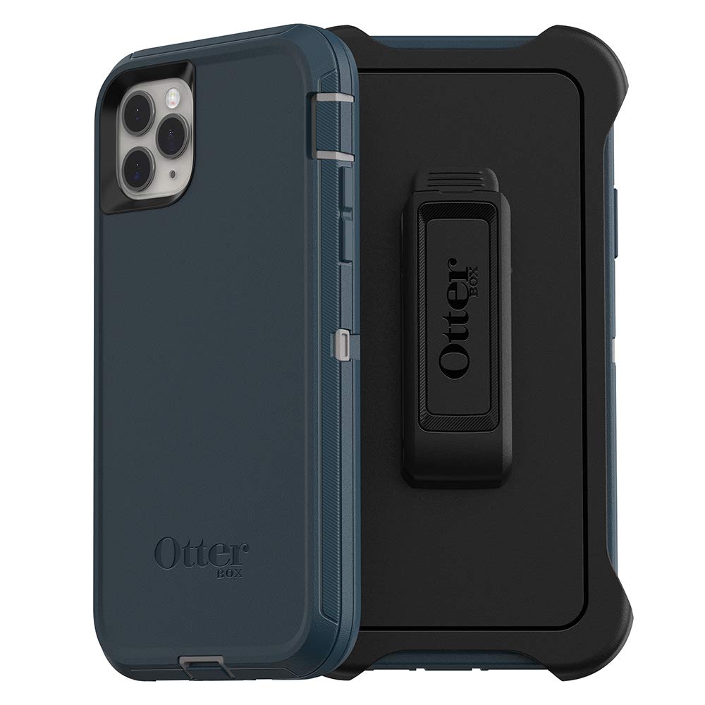 OtterBox Defender Series SCREENLESS Case Case for iPhone 11 Pro Max - Gone Fishin (Wet Weather/Majolica Blue)