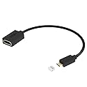 Micro HDMI to HDMI Adapter, 4K Mirco HDMI Male to HDMI Female Cable(Type D to Type A), Support 1080P 3D, for GoPro Hero8/7/6/5, Raspberry pi 4, Sony