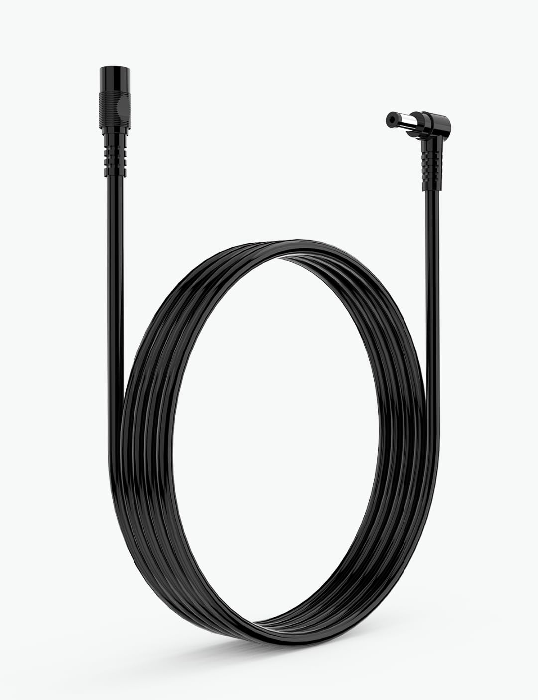 Tonton DC Power Extension Cable 1M 3.3FT 5.5mm x 2.1mm 5521 90 Degree Right Angle Female to DC Male Power Adapter Cord for IP Camera CCTV Security