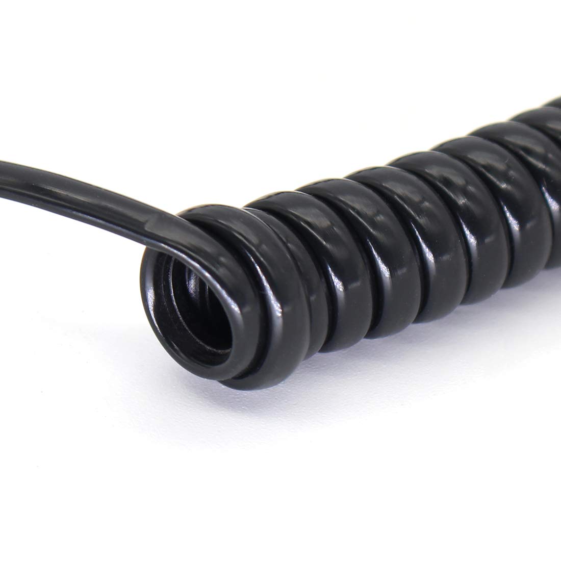 Telephone Handset Cord Detangler Cable Pure-Copper Coiled 0.72 to 6 Feet Uncoiled Landline Phone Spiral Curly Cable Extension Modular Wire Lead