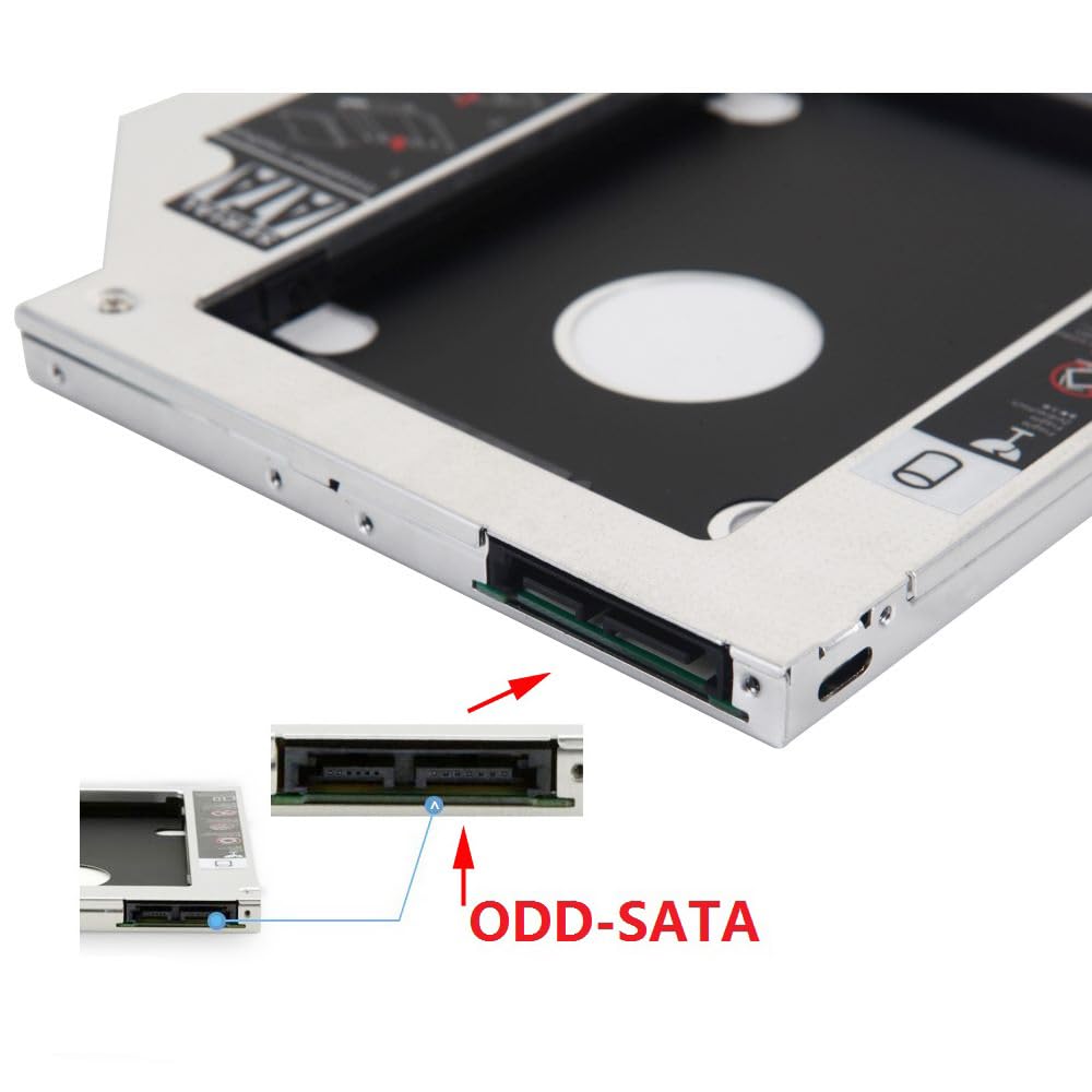 DY-tech 2nd Hard Disk Drive SSD HDD Caddy Frame Tray for Dell Inspiron 14R 5437 5421 3421 UJ8DB