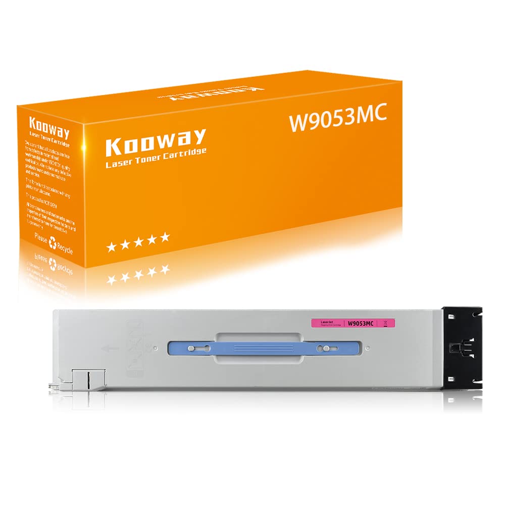 W9050 W9053MC Magenta Toner Cartridge Compatible for HP W9053MC Toner Cartridge Work for HP Color Laserjet Managed E87640dn MFP E87650dn MFP E87650z