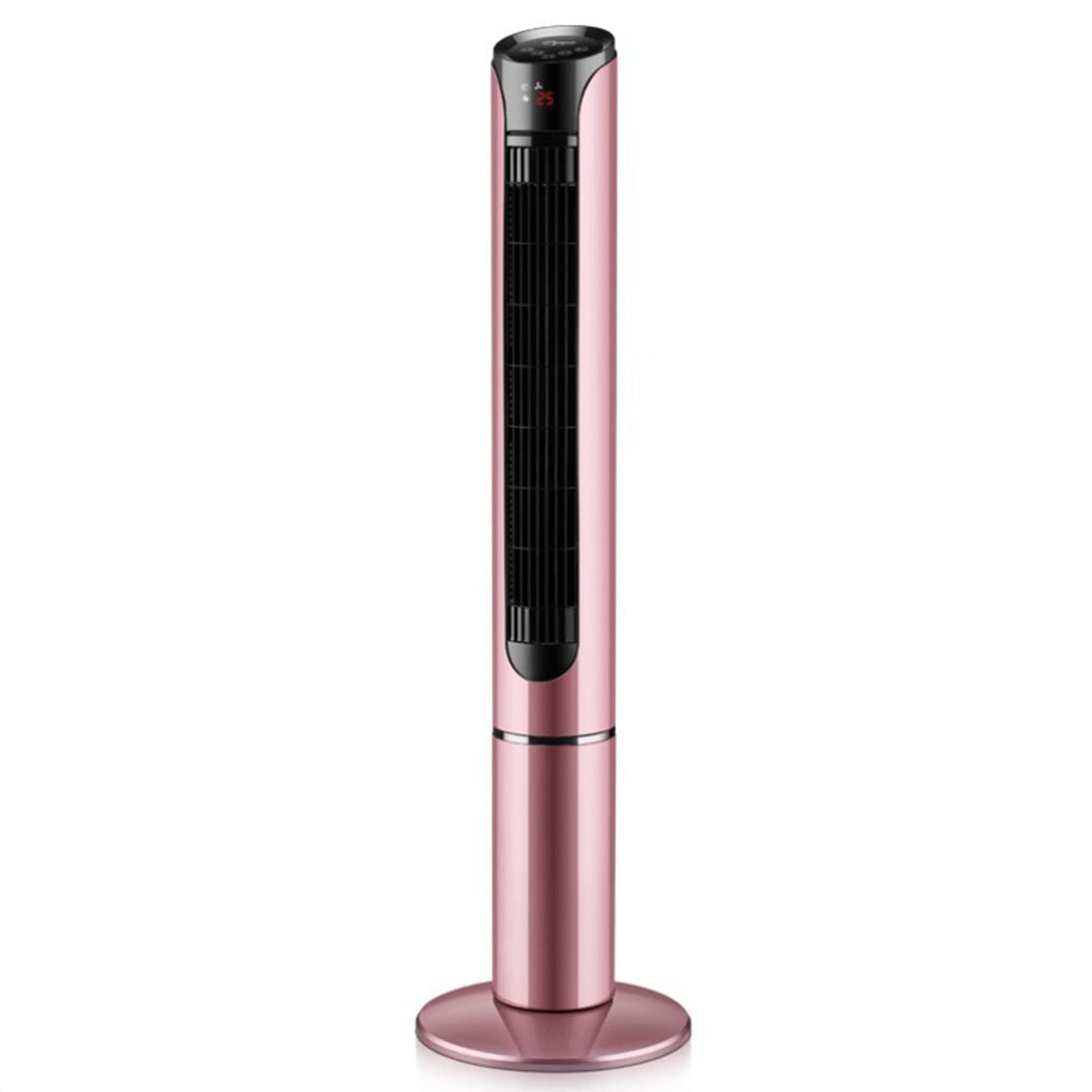 Freestanding Tower Fan 15h Timer Oscillating Fan Bladeless Fan 3 Speed Oscillating Cooling Fan Standing Floor Fans (Pearl White) (Rose Gold)