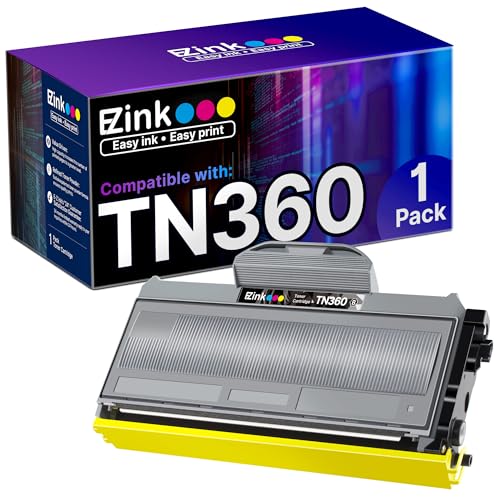 E-Z Ink Compatible Toner Cartridge Replacement for Brother TN330 TN360 TN-330 TN-360 High Yield Compatible with DCP-7040 DCP-7030 MFC-7840W HL-2140