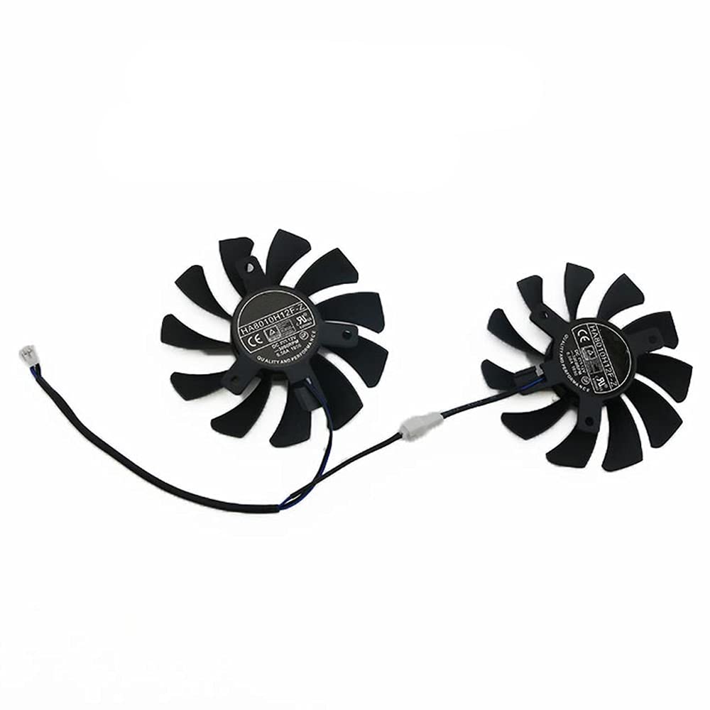 Rakstore HA8010H12C-Z 75mm Graphics Card Cooling Fan Replacement for MSI GTX 1650 GTX 1650 Super Ventus XS Quiet Cooler Fan