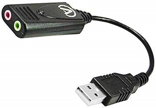 Andrea Electronics C1-1021450-1 Model USB-SA-1 High Fidelity External Digital Sound Card with Noise Reduction Technology