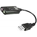 Andrea Electronics C1-1021450-1 Model USB-SA-1 High Fidelity External Digital Sound Card with Noise Reduction Technology