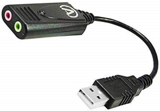 Andrea Electronics C1-1021450-1 Model USB-SA-1 High Fidelity External Digital Sound Card with Noise Reduction Technology