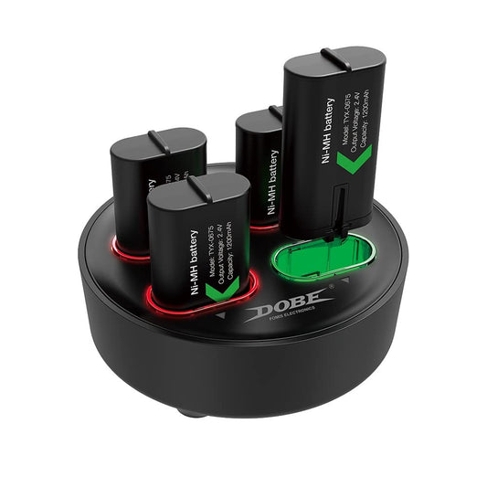 GAMFAMI Rechargeable Battery Packs for Xbox One/Xbox Series X|S, 4 X 1200mAh Xbox One Controller Battery Packs, Rechargeable Batteries with Charging