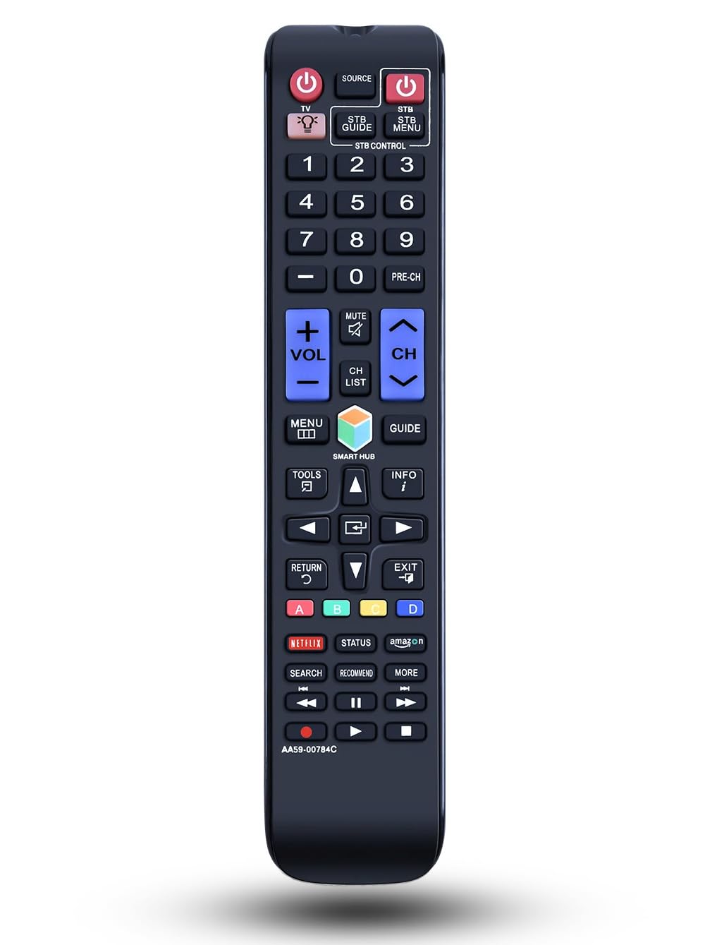 Replacement Remote Control Universal for Samsung Smart TV UN46H7150 UN48JS9000 UN60F6350AF UN50JS7000F UN55JS8500F UN60JS7000F UN60H7150 PN60F5300BF