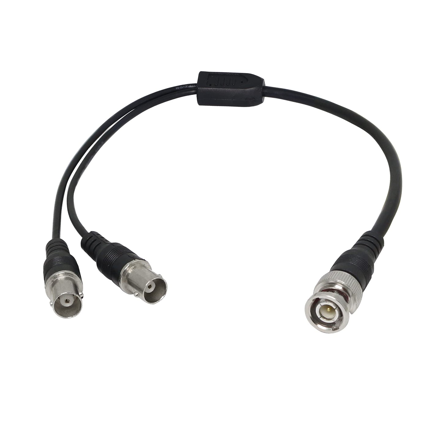 PNGKNYOCN Coaxial Y Splitter Cable - BNC Male to Dual BNC Female Connector Adapter Cable for Cameras and Video Equipment (0.4m)