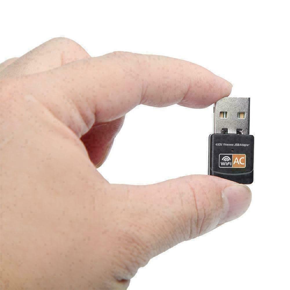 USB WiFi Adapter, AC600 Mbps Dual Band 2.4/5Ghz Wireless USB Mini WiFi New Network Adapter 802.11 Mini Wireless for Laptop/Desktop/PC, Support Desktop