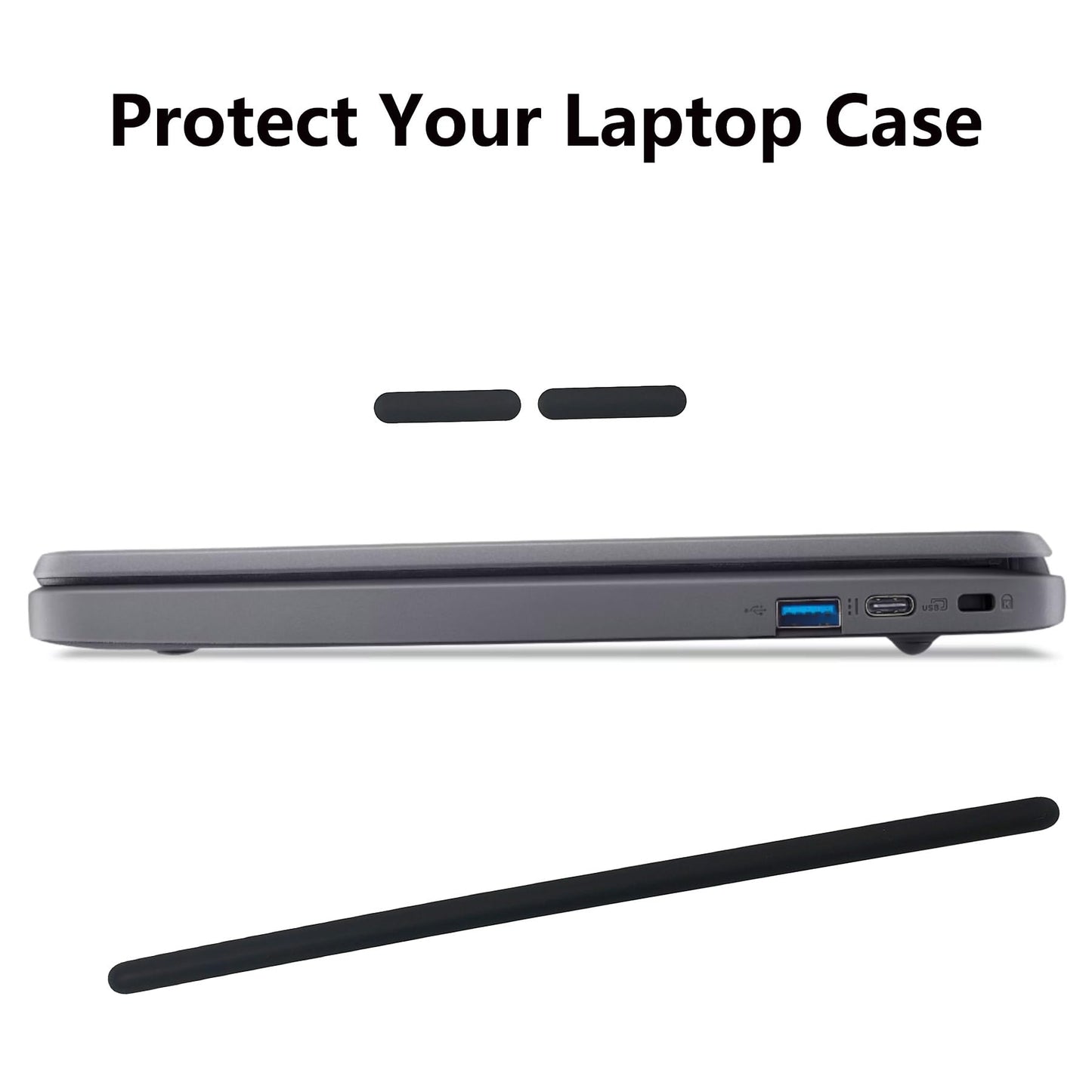 Jxjslp Replacement Rubber Feet Strips for Acer Chromebook 511 C732 C733 C734 C736 Series Lapotp