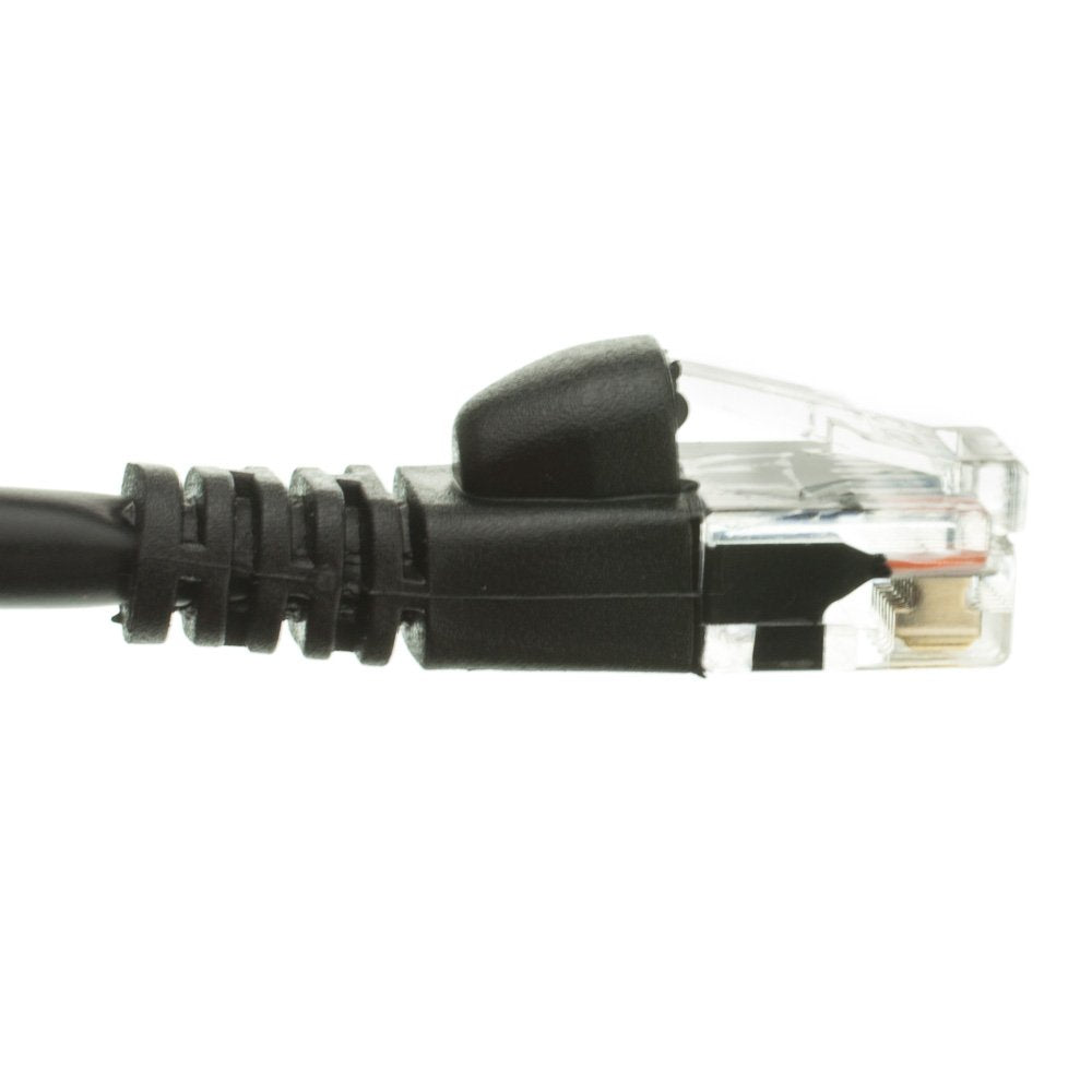 CableWholesale Cat5e UTP Ethernet Cable, Snagless Boot, PoE, 100 ft, Black