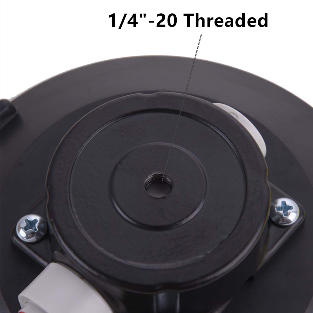 IMT 6" Vacuum Suction Cup Mounting Base with 1/4"-20 Female Thread, Air Pump Car Camera Suction Holder, Glass Sucker/Car Sucker for Camera