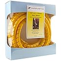 Caplugs SPPC Series - Safeplast Safe-Spiral Pre-Cut Spiral Wrap, Hose & Cable Protector, Yellow HD-PE, 1.0" OD x 25' Pre-Cut Length, Hydraulic