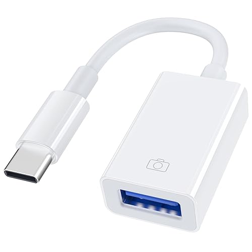 LJ zjcxin USB C to USB 3.0 Adapter,USB C Male to USB Female OTG Cable Thunderbolt3 to USB Adapter Compatible for MacBook Pro/Air, iPhone 16 Pro…