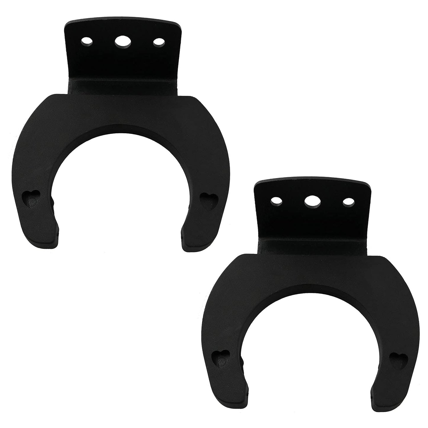 LQ Industrial Microphone Hook Holder 2PCS Black Wireless Microphone Hook Stands Hanger Wall Clip Clamp Holders Mic Stands Brackets