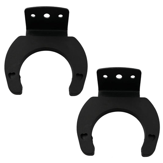 LQ Industrial Microphone Hook Holder 2PCS Black Wireless Microphone Hook Stands Hanger Wall Clip Clamp Holders Mic Stands Brackets