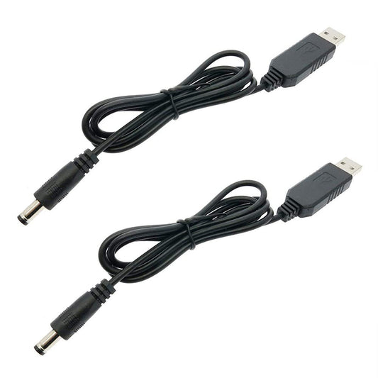 KSOPUERT USB 5V to DC (5.5x2.5mm) 12V Converter Step Up Voltage Converter Power Cable,3.3Ft(1m),for Camera/Tablet Speakers and More 5v…