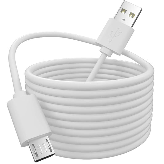 20FT Long USB Power Extension Cable for WyzeCam,WyzeCam Pan,YI Camera,NestCam Indoor,Netvue,KasaCam Indoor,Furbo Dog,Blink,Cloud Cam,Type A to Micro