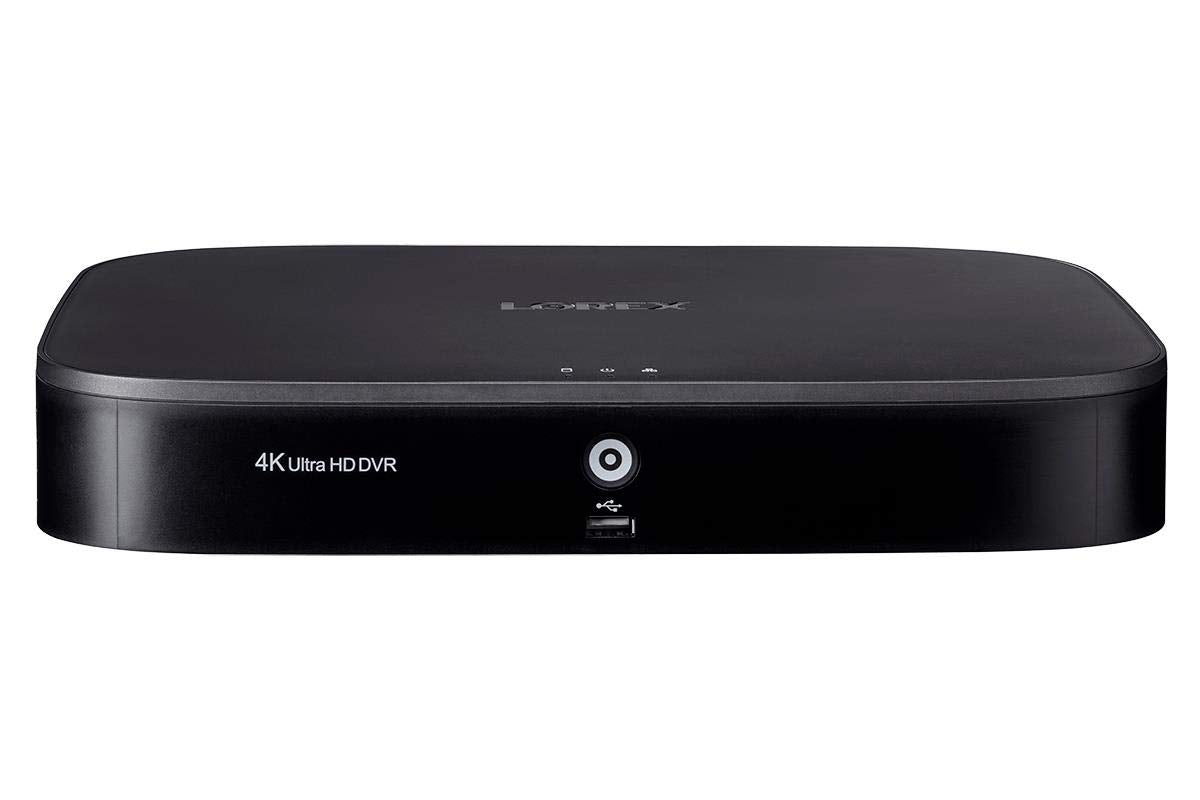 Lorex D841A63B 16 Channel 4K Ultra HD 3TB Hard Drive Security System DVR with Advanced Motion Detection Technology and Smart Home Voice Control, Black