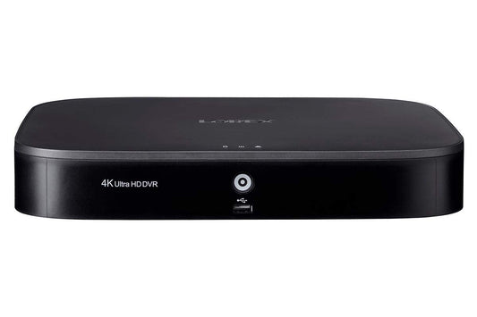 Lorex D841A63B 16 Channel 4K Ultra HD 3TB Hard Drive Security System DVR with Advanced Motion Detection Technology and Smart Home Voice Control, Black