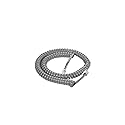 Lumenzi Long-Lasting 4 Inch Lead Handset Cord - Medium Gray Telephone Cable for Extended Use and Reliable Performance - 25 FT