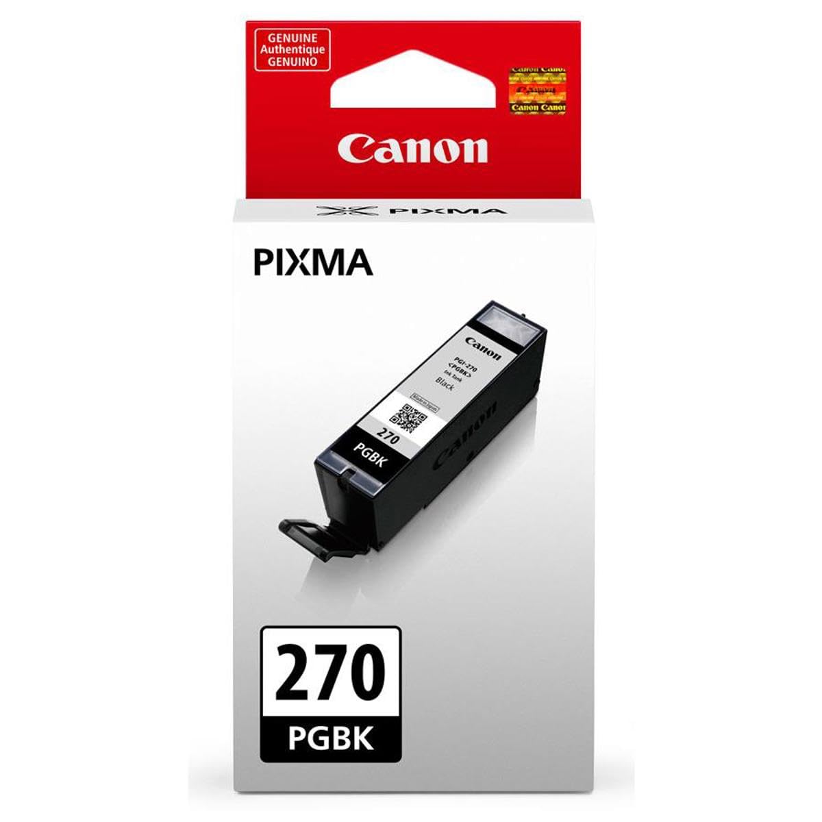 Canon PGI-270 15.4ml Pigment Black Ink Tank for Select PIXMA MG, TS Series Printers, 2-Pack