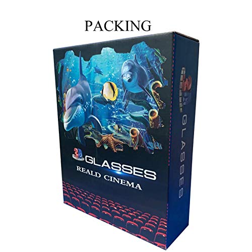 GELETE 3D Movie Glasses Passive Unisex Adult Passive Three-D Glasses Polarized Cinema Glasses (12 Pack)