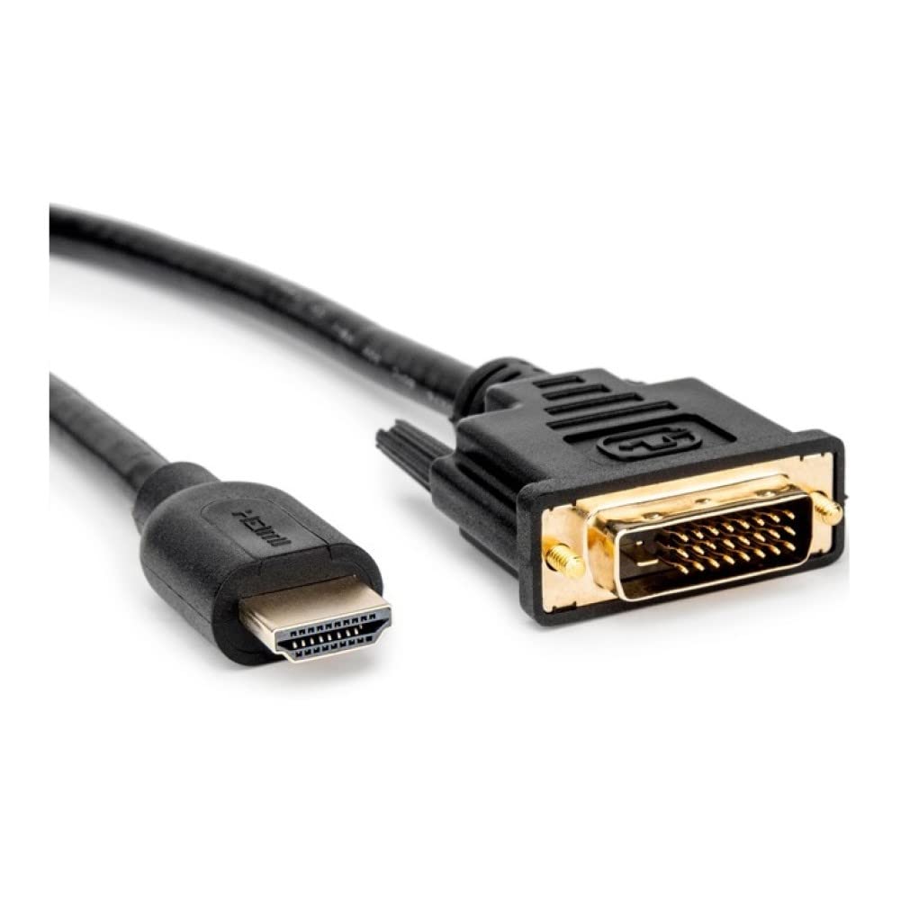 Rocstor HMDI to DVI Cable M/M - HDMI Male to DVI-D 24+1 Male - DVI Support 1080P - 6 FT