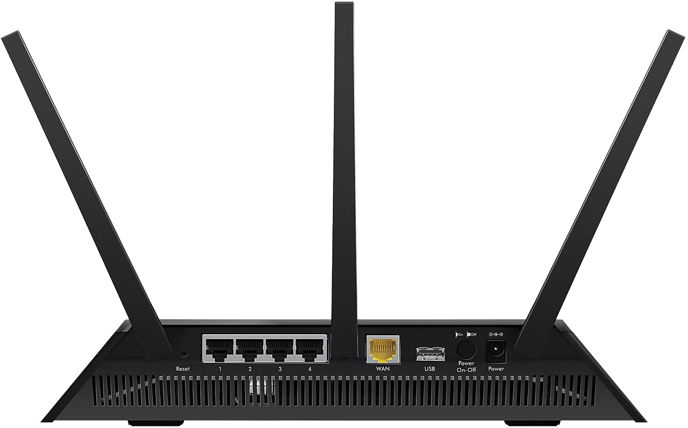 NETGEAR Nighthawk Smart Wi-Fi Router (R7000) - AC1900 Wireless Speed (Up to 1900 Mbps) | Up to 1800 Sq Ft Coverage & 30 Devices | 4 x 1G Ethernet