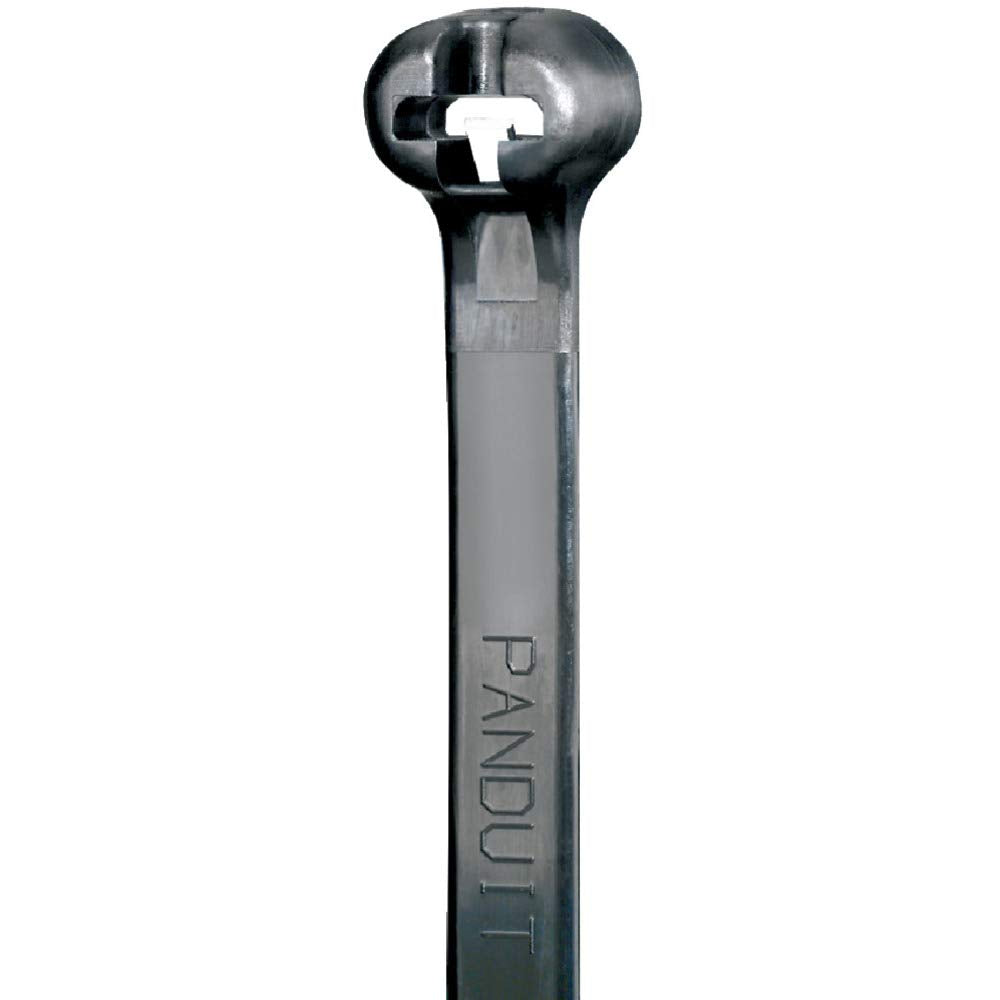 Panduit BT2S-M0 Dome-Top Barb-Ty 8" Cable Tie with Stainless Steel Barb, Indoor/Outdoor, UV/Weather-Resistant Nylon 6.6, 50 Lb. Tensile Strength, Cord