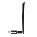 Realtek RTL8812BU USB Wireless Adapter 1300 Mbps with 5 dBi Antenna Dual Band AC1300 WiFi Dongle IEEE 802.11 a b g n ac for Laptop Desktop USB 3.0