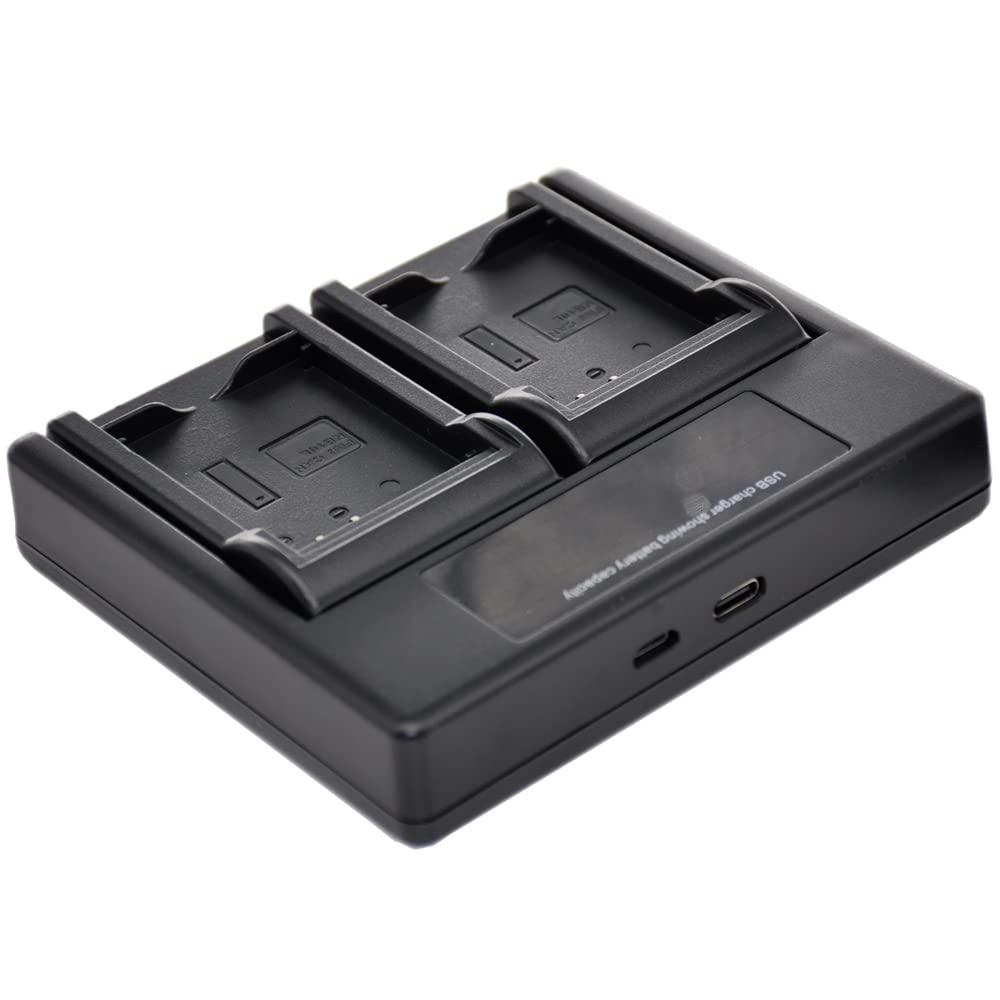 BTBAI bp-827 Battery Charger USB Dual for bp-809 bp-819 Digital Camera Video Camcorder