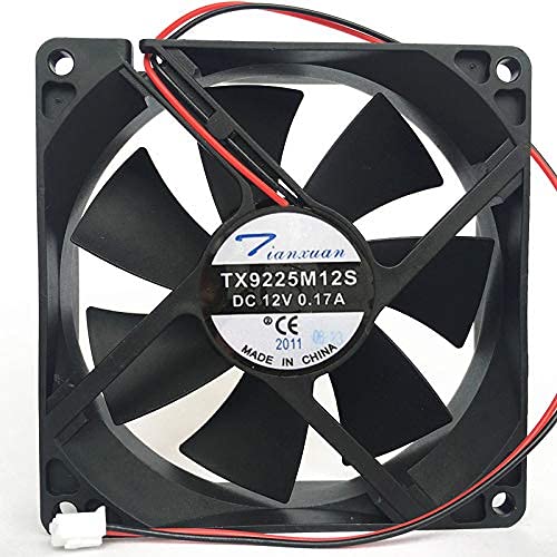 TX9225M12S Tianxuan 12V 90mm Fan, 12V 0.17A 9025 Power Cooling Fan
