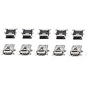 bnafes 10 Pcs Mini USB Type B Female Port 5-Pin 180 Degree SMD SMT PCB Jack Socket