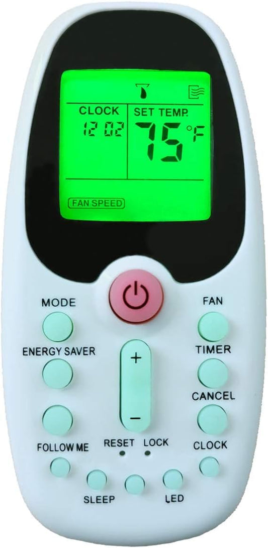 Replacement Remote Control for Arctic King Midea Comfort-aire Window Air Conditioner R09B/BGE R09B/BGCE R09C/BGCE R06/BGE KSTAT12-1A MWJ5-08ERN1-BI8