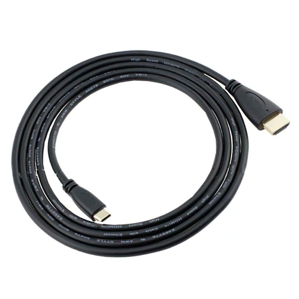 POWE-Tech 1080P Mini HDMI A/V TV Video Cable for Sony CyberShot DSC-WX9 v DSC-HX9 v Camera, 4 FEET