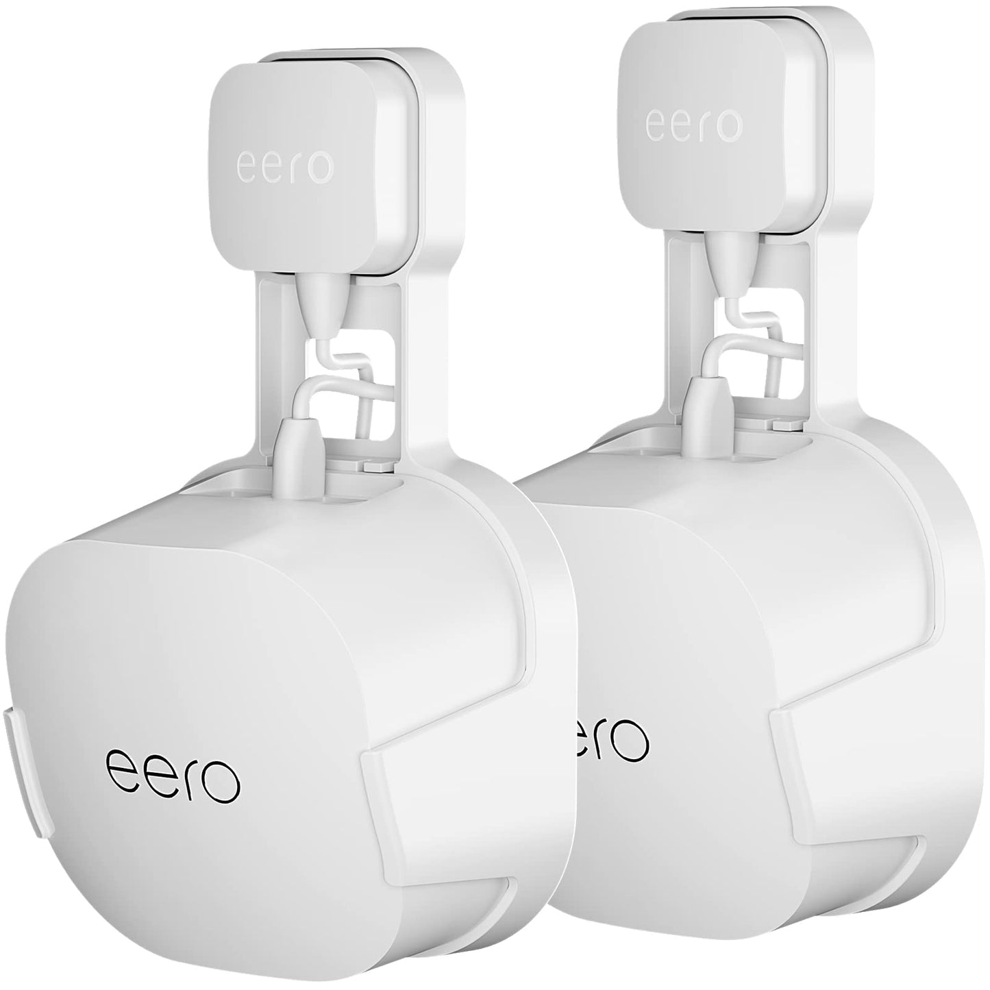 COOLWUFAN 2 Pack Outlet Wall Mount Holder for eero 6 and Eero 6+
